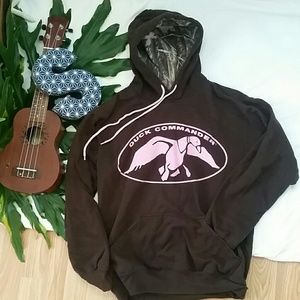 Duck Commander brown and pink hoodie